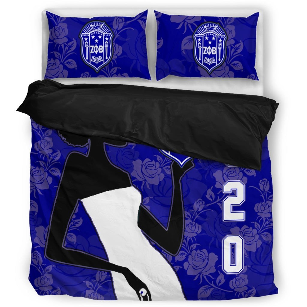 Sorority Bedding Set - Zeta Phi Beta Girl Duvet Cover & Pillow Cases