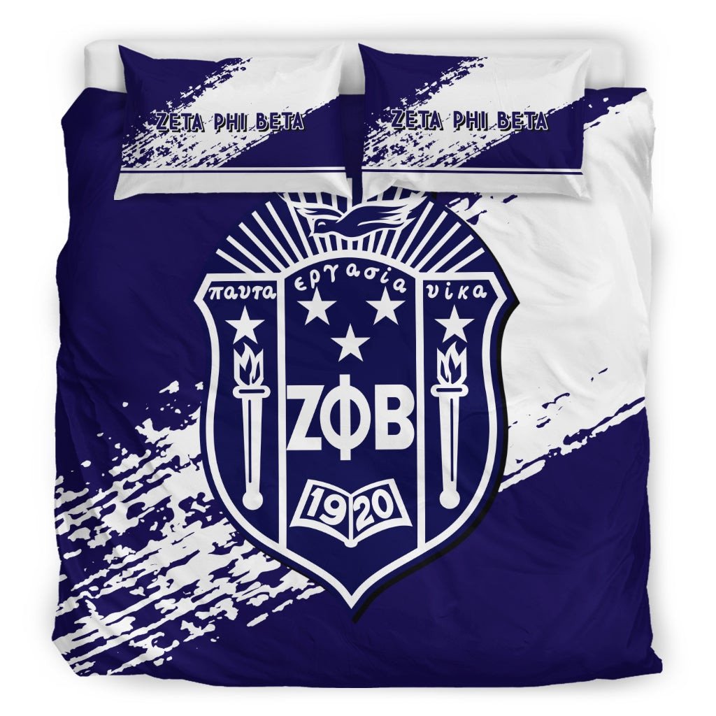Sorority Bedding Set - Zeta Phi Beta Bedding Set Quarter Style