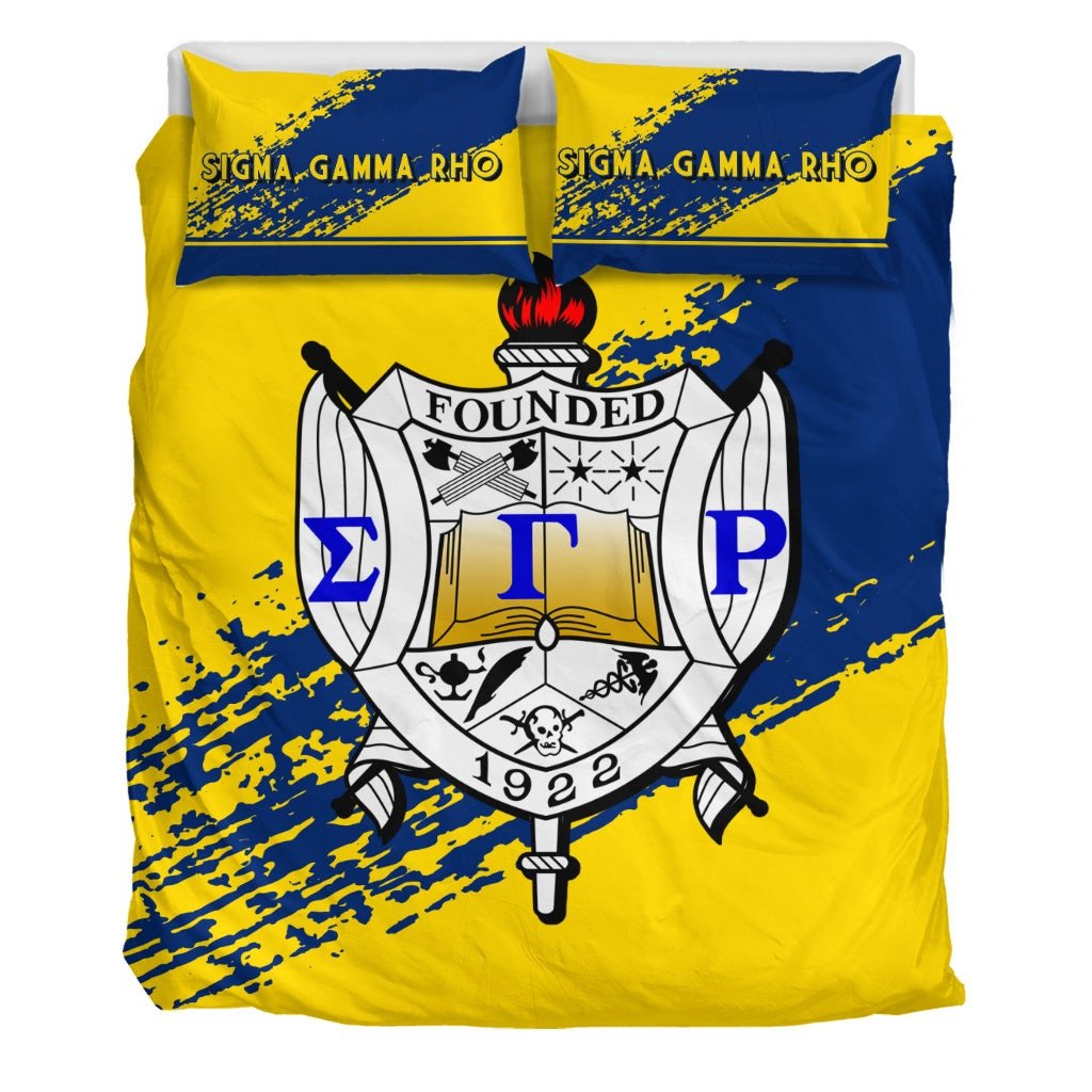 Sorority Bedding Set - Sigma Gamma Rho Bedding Set Quarter Style
