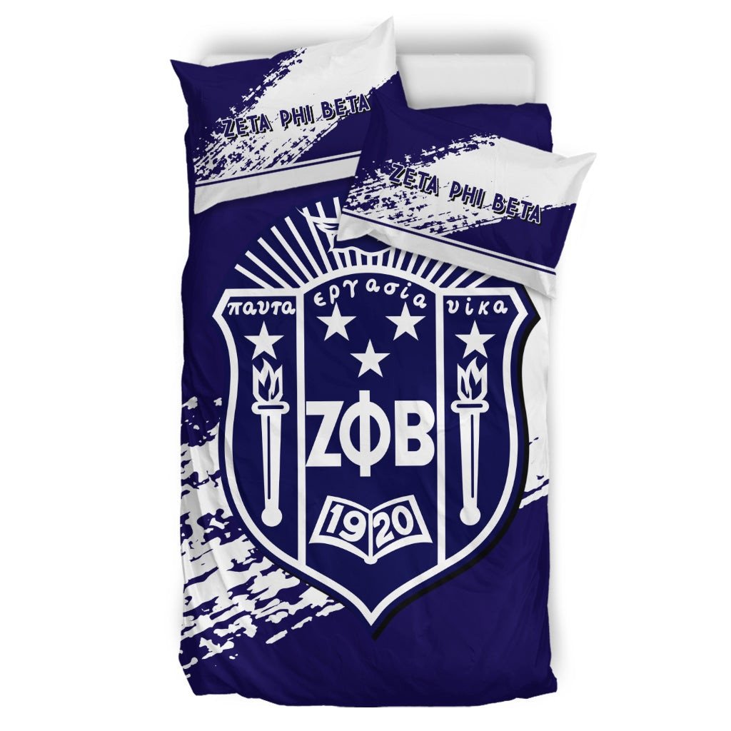 Sorority Bedding Set - Zeta Phi Beta Bedding Set Quarter Style
