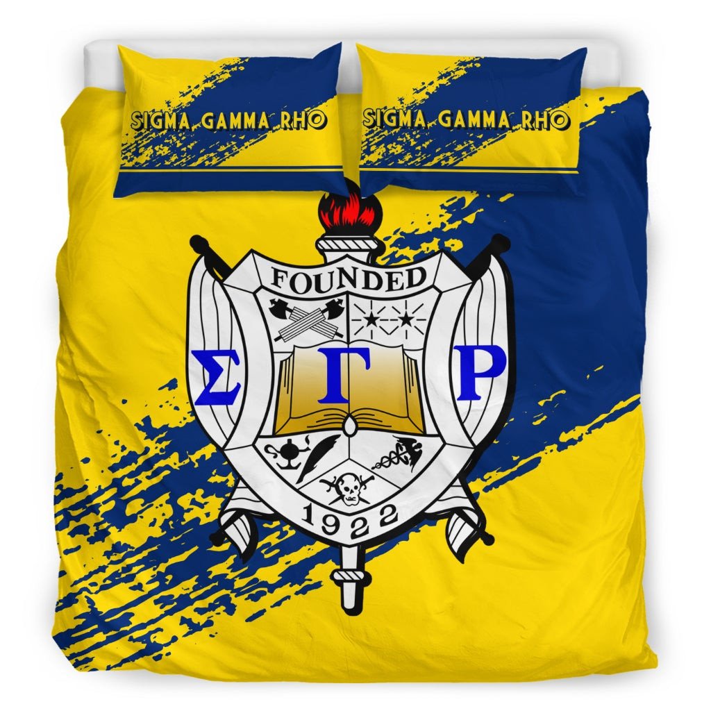 Sorority Bedding Set - Sigma Gamma Rho Bedding Set Quarter Style