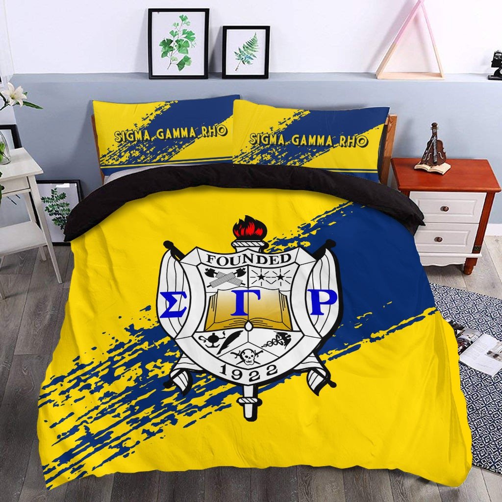 Sorority Bedding Set - Sigma Gamma Rho Bedding Set Quarter Style