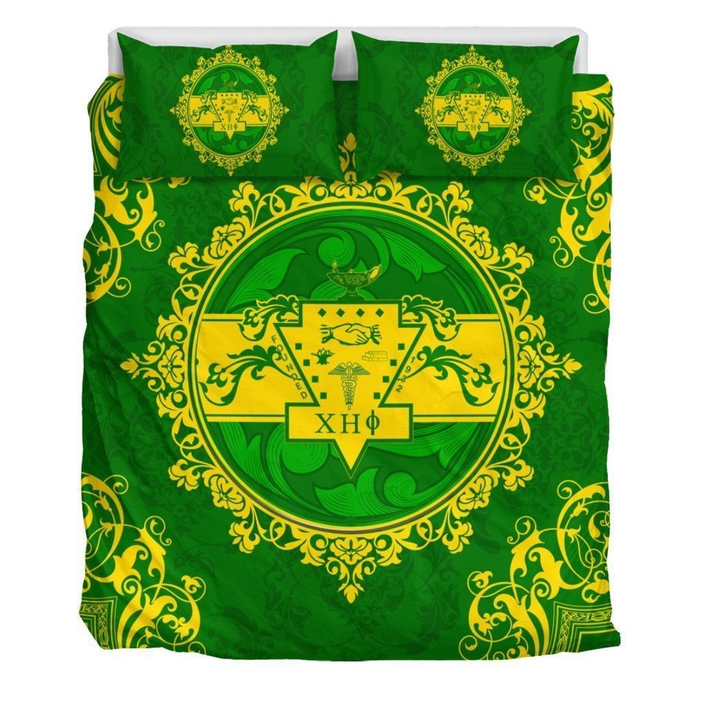 Sorority Bedding Set - Chi Eta Phi Nolan Duvet Cover & Pillow Cases