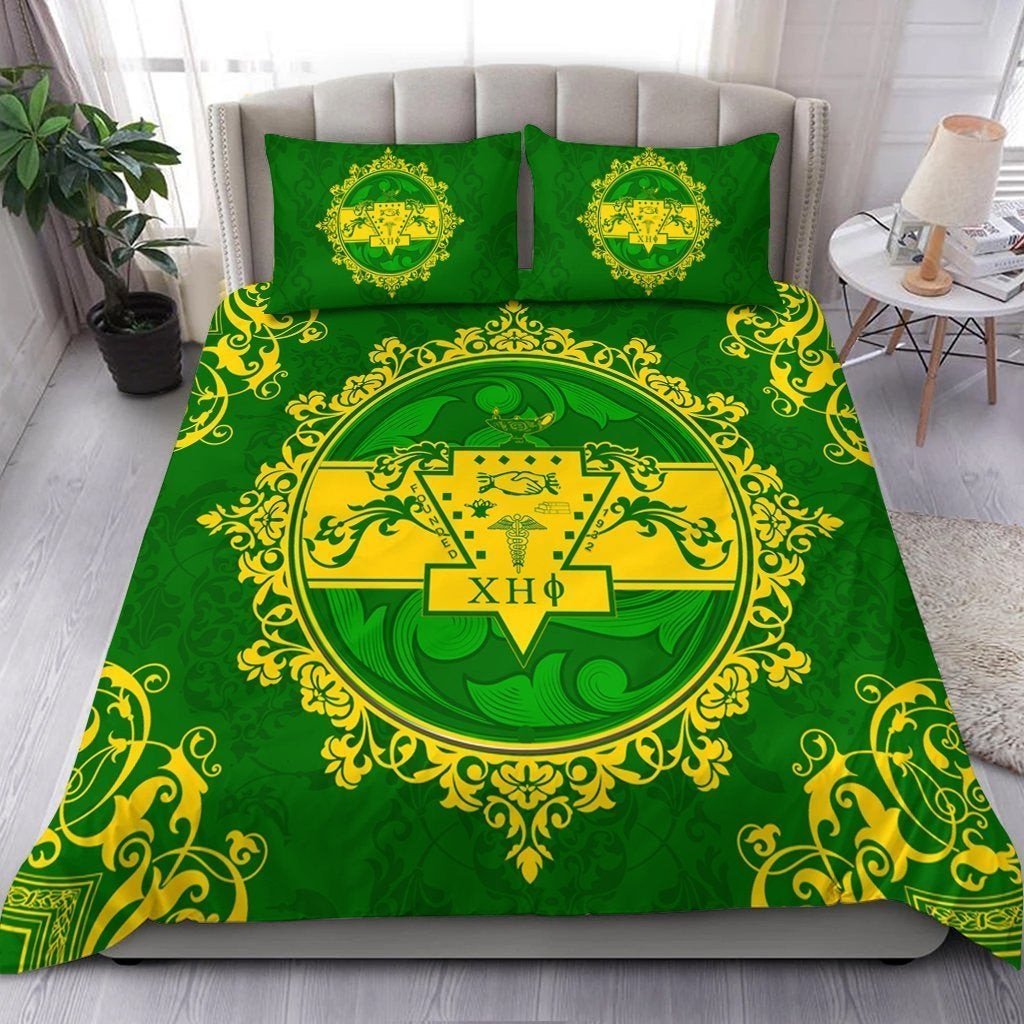 Sorority Bedding Set - Chi Eta Phi Nolan Duvet Cover & Pillow Cases