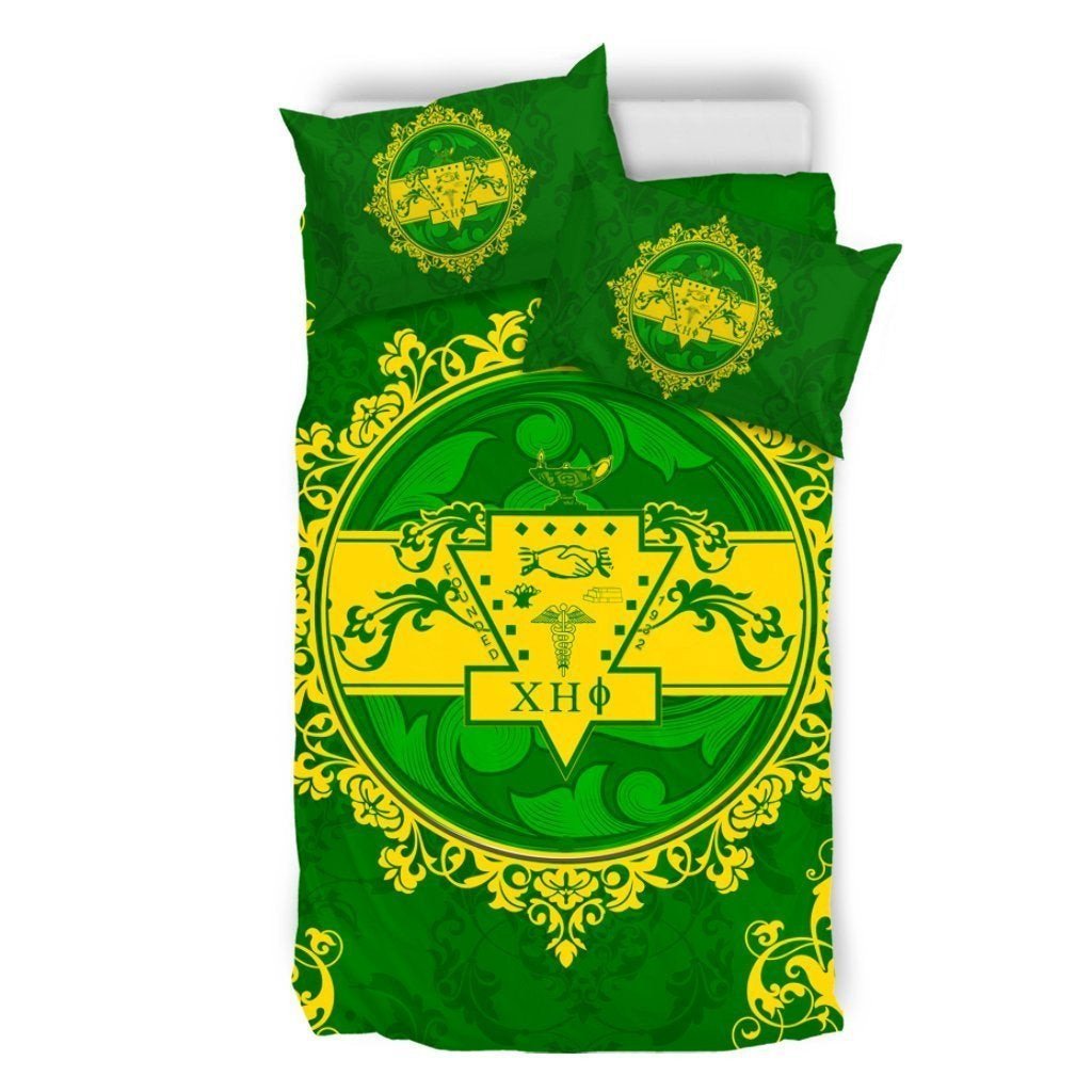 Sorority Bedding Set - Chi Eta Phi Nolan Duvet Cover & Pillow Cases