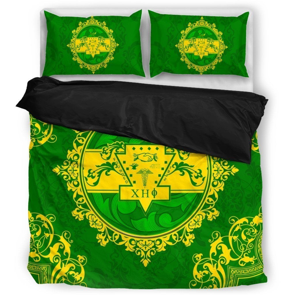 Sorority Bedding Set - Chi Eta Phi Nolan Duvet Cover & Pillow Cases