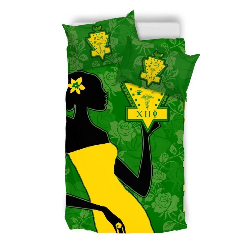 Sorority Bedding Set - Chi Eta Phi Girl Duvet Cover & Pillow Cases