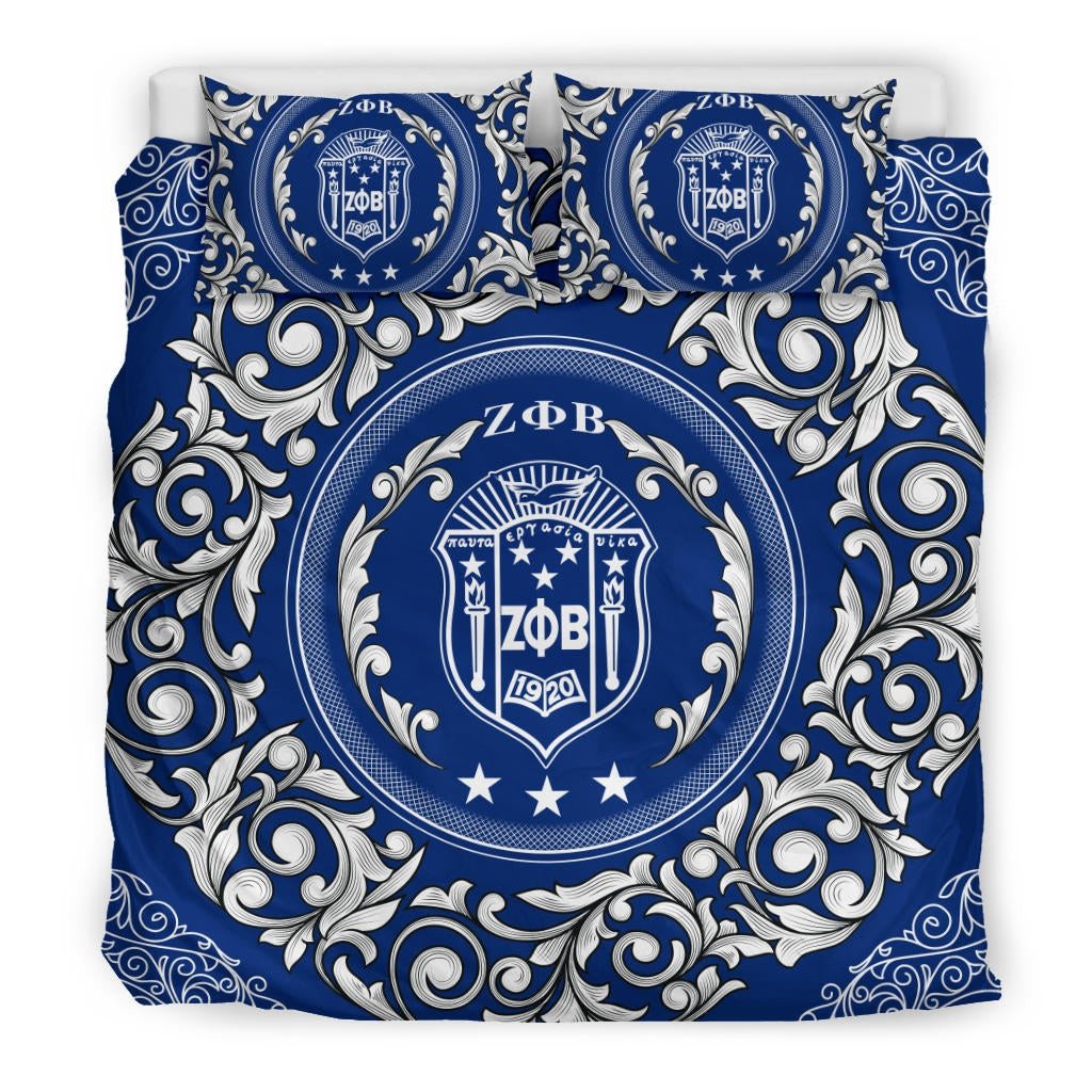 Sorority Bedding Set - Zeta Phi Beta Sorority Duvet Cover & Pillow Cases