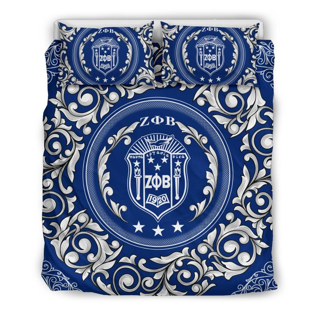 Sorority Bedding Set - Zeta Phi Beta Sorority Duvet Cover & Pillow Cases