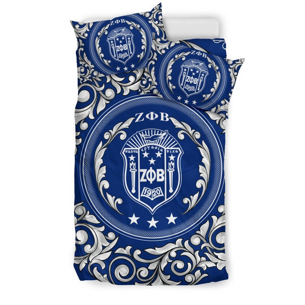 Sorority Bedding Set - Zeta Phi Beta Sorority Duvet Cover & Pillow Cases