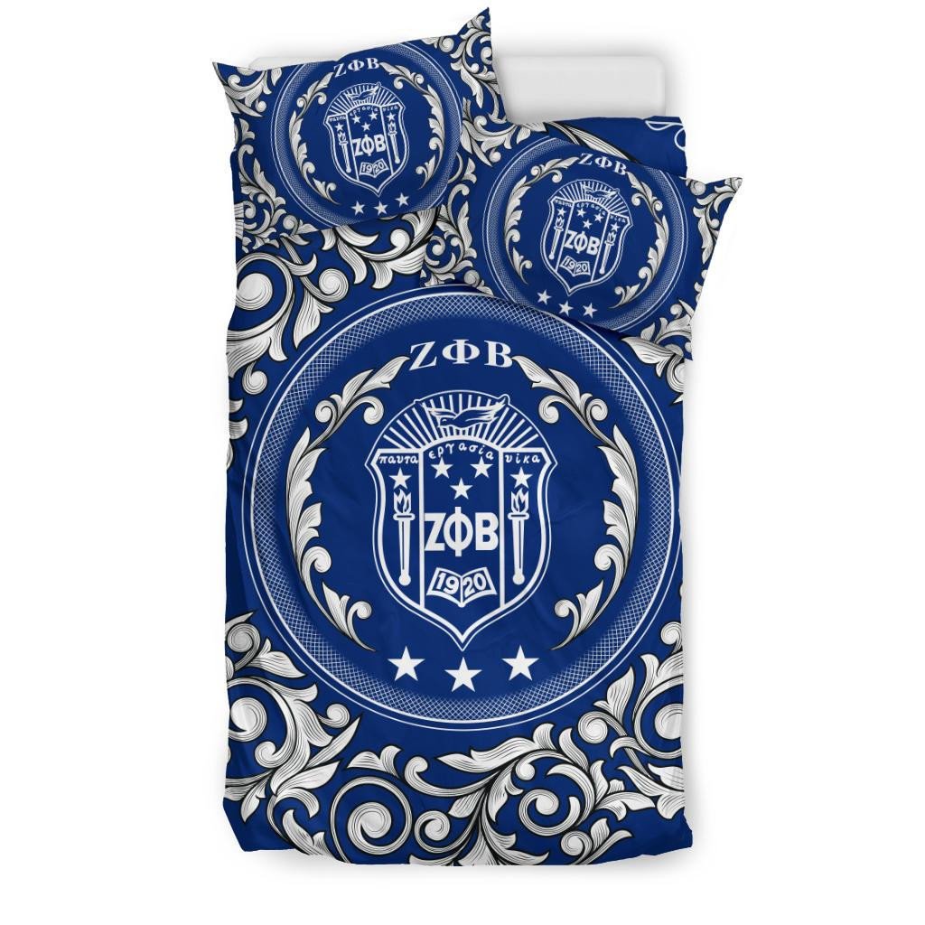 Sorority Bedding Set - Zeta Phi Beta Sorority Duvet Cover & Pillow Cases