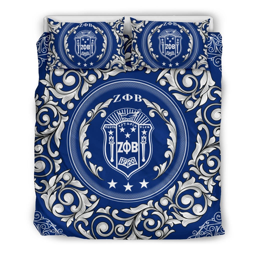 Sorority Bedding Set - Zeta Phi Beta Sorority Duvet Cover & Pillow Cases
