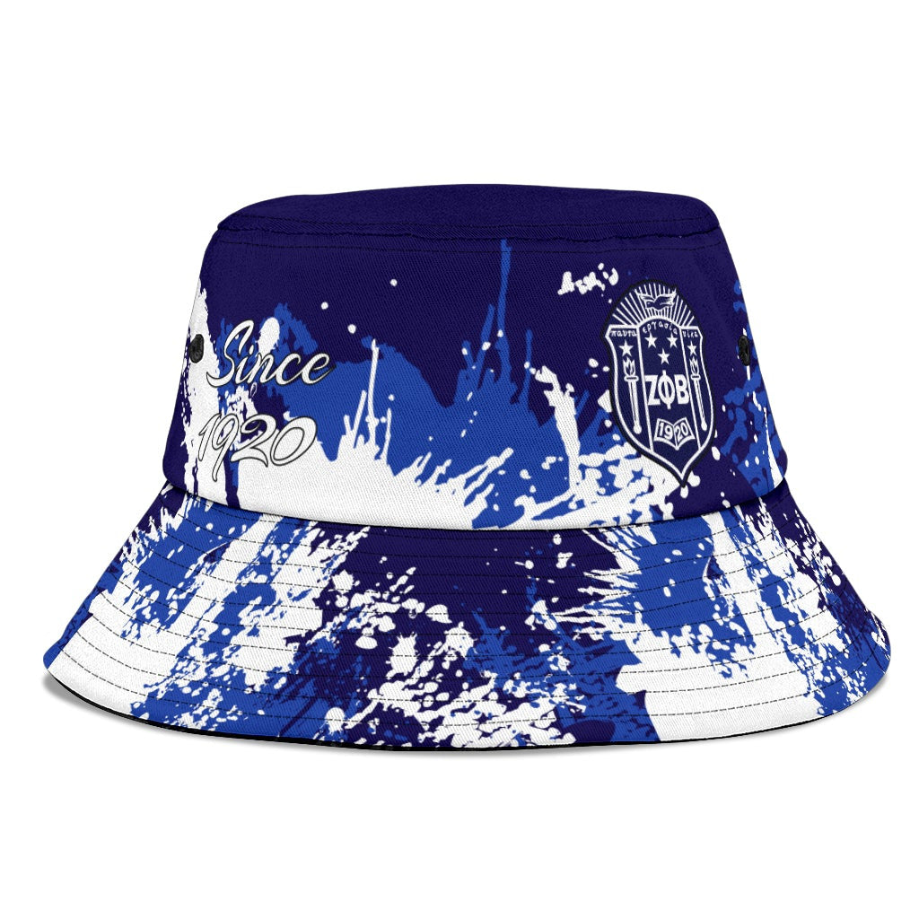 Sorority Hat - Zeta Phi Beta Bucket Hat Spaint Style