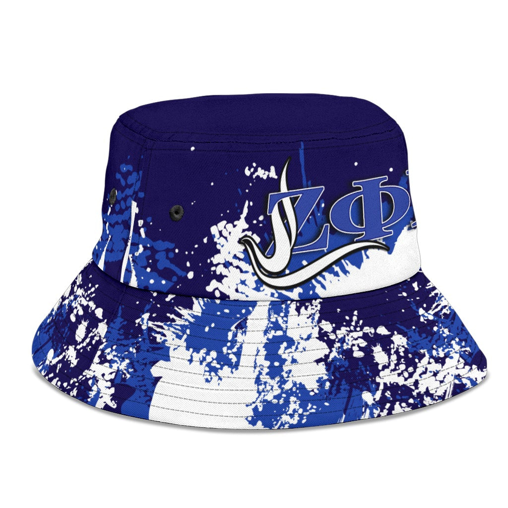 Sorority Hat - Zeta Phi Beta Bucket Hat Spaint Style
