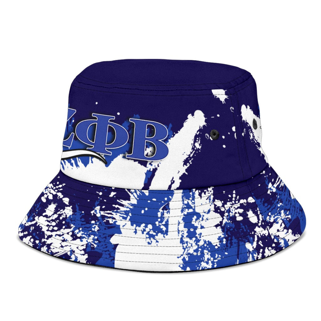 Sorority Hat - Zeta Phi Beta Bucket Hat Spaint Style
