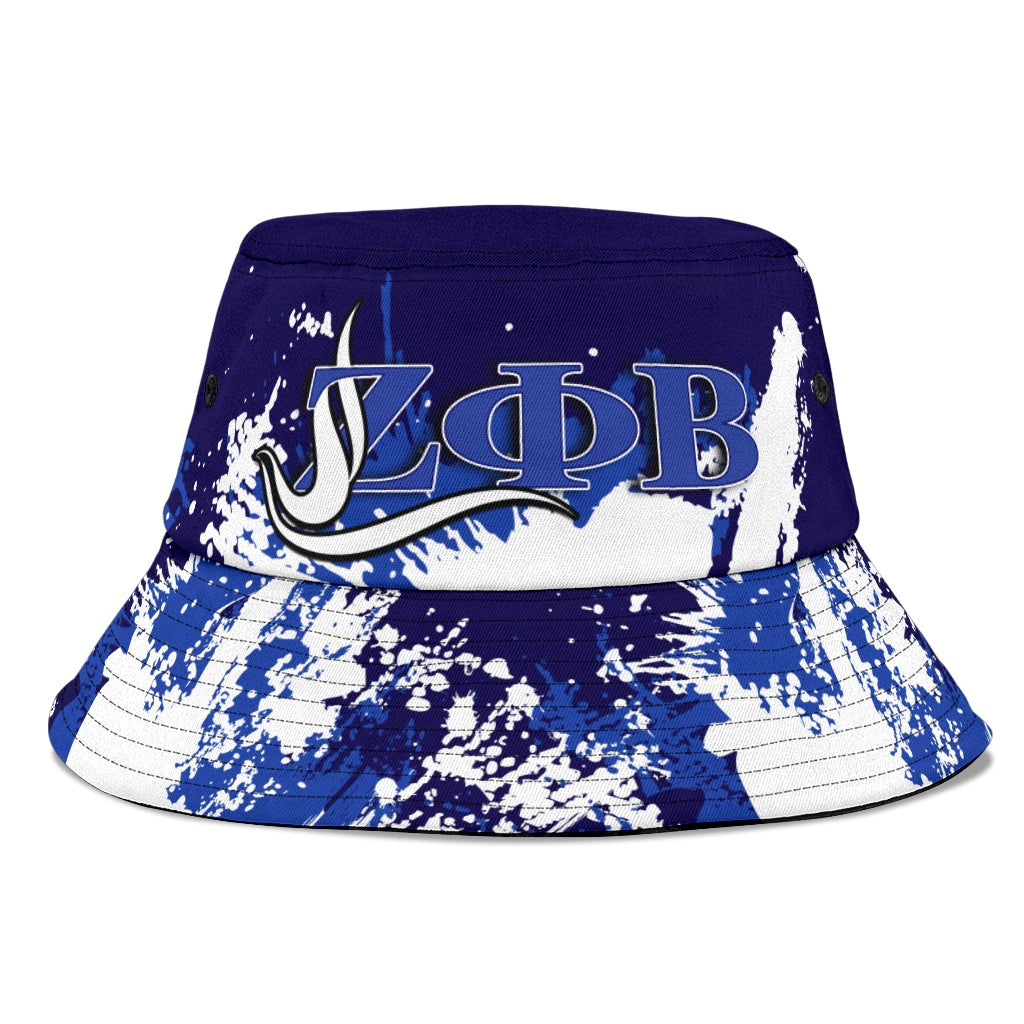 Sorority Hat - Zeta Phi Beta Bucket Hat Spaint Style