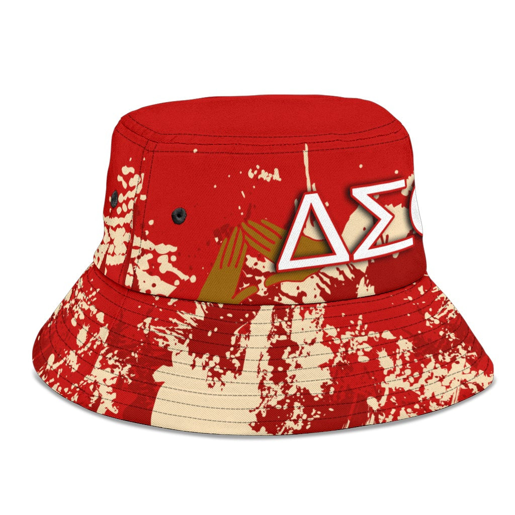 Sorority Hat - Delta Sigma Theta Bucket Hat Spaint Style