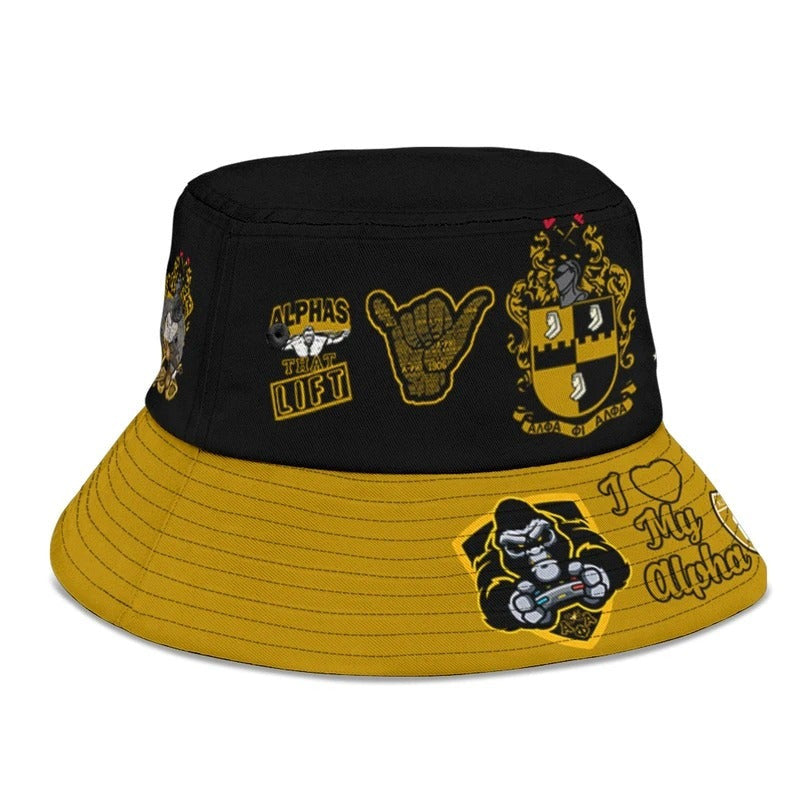 Bucket Hat - Alpha Phi Alpha Bucket Hat Symbols