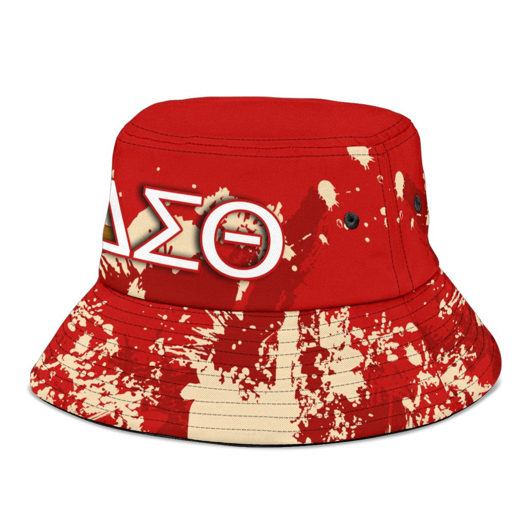 Sorority Hat - Delta Sigma Theta Bucket Hat Spaint Style