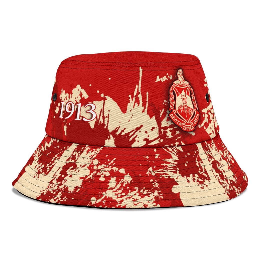 Sorority Hat - Delta Sigma Theta Bucket Hat Spaint Style