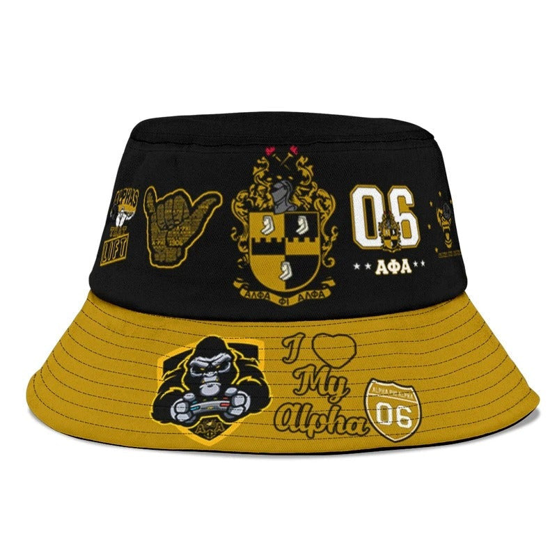 Bucket Hat - Alpha Phi Alpha Bucket Hat Symbols