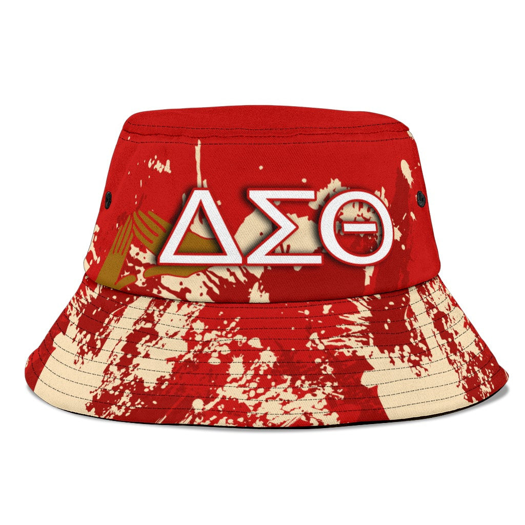 Sorority Hat - Delta Sigma Theta Bucket Hat Spaint Style