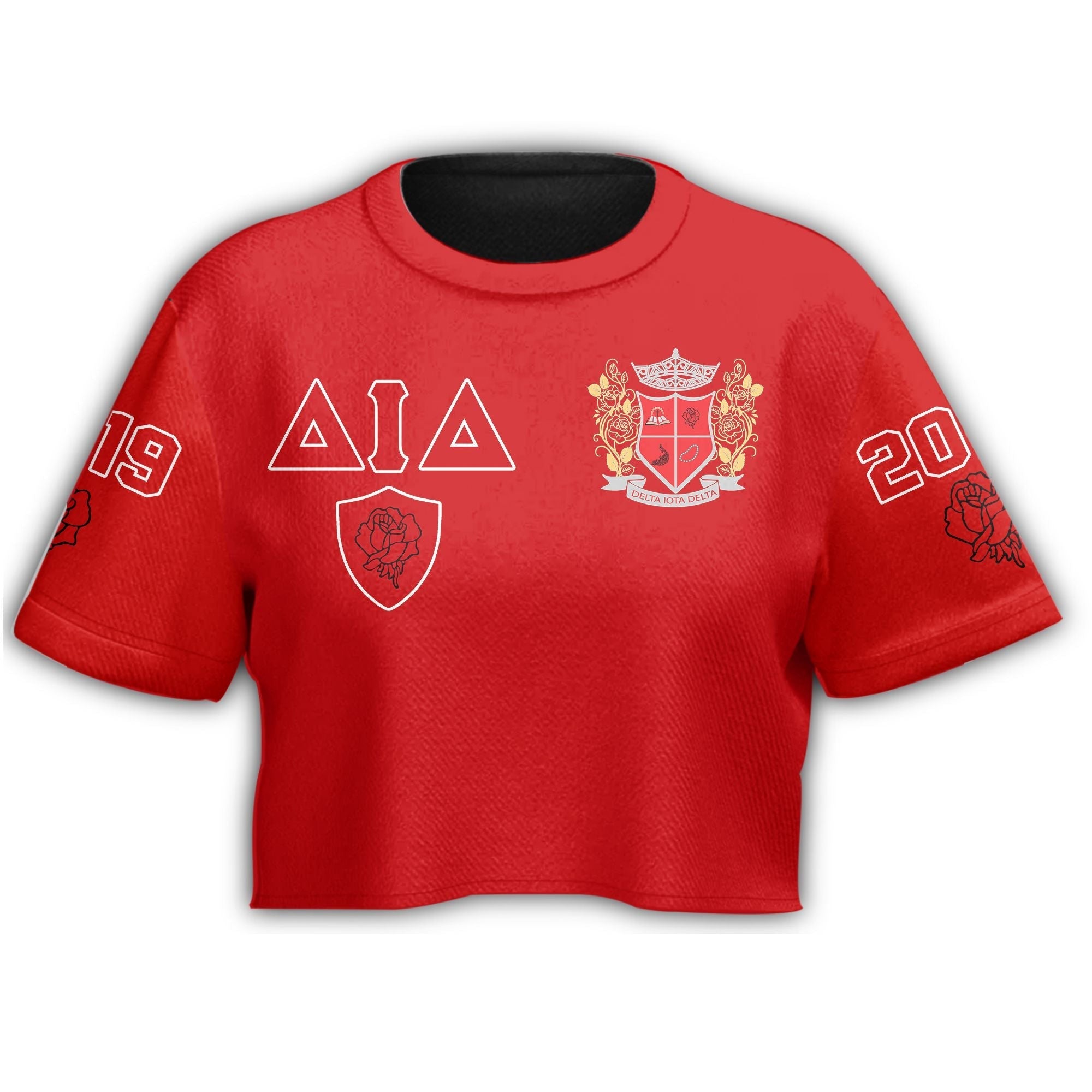 Sorority T-Shirt - Delta Iota Delta Edsel Croptop T-Shirt