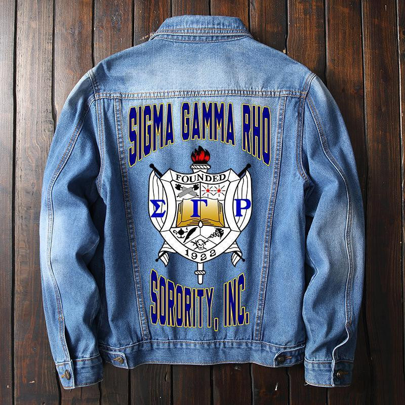 Sorority Jacket - Sigma Gamma Rho Denim Jacket Shield