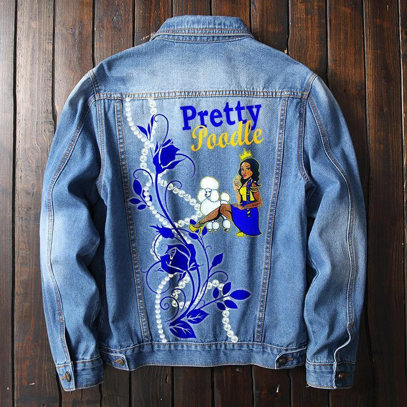 Sorority Jacket - Sigma Gamma Rho Denim Jacket Silas Style