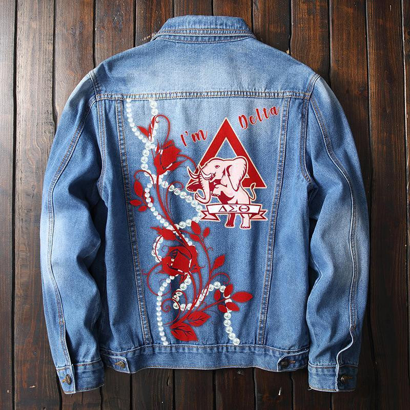 Sorority Jacket - Delta Sigma Theta Denim Jacket Silas Style