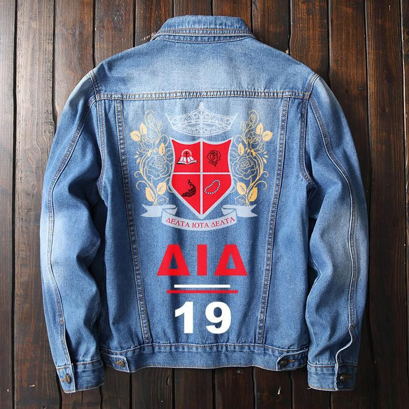 Sorority Jacket - Delta Iota Delta Denim Jacket Ser Style