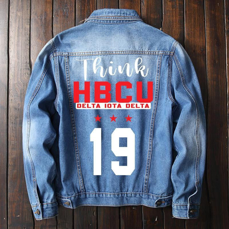 Sorority Jacket - Delta Iota Delta Denim Jacket Think HBCU
