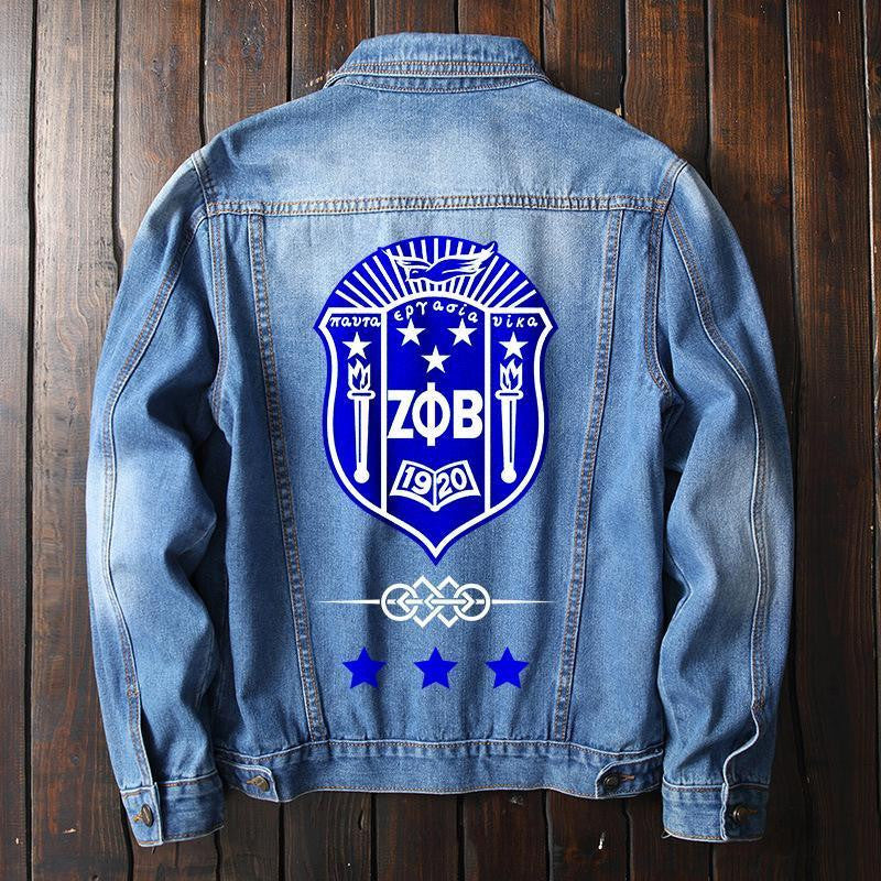 Sorority Jacket - Zeta Phi Beta Denim Jacket Humi Style