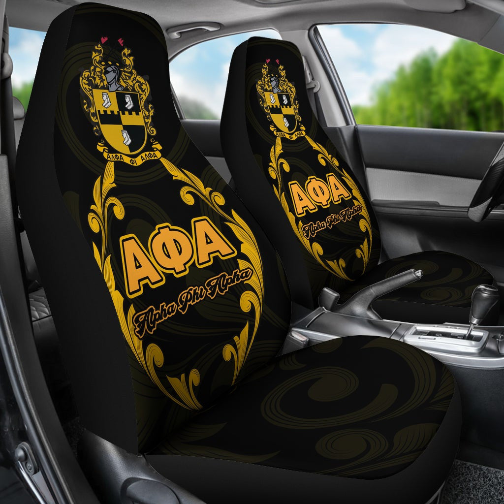 Fraternity Car Seat Cover - Alpha Phi Alpha Car Seat Cover Fraternity (Set of 2)