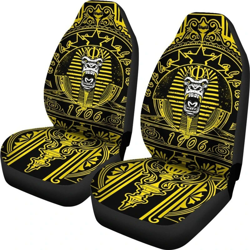 Fraternity Car Seat Cover - King Kong Alpha Phi Alpha Car Seat Cover