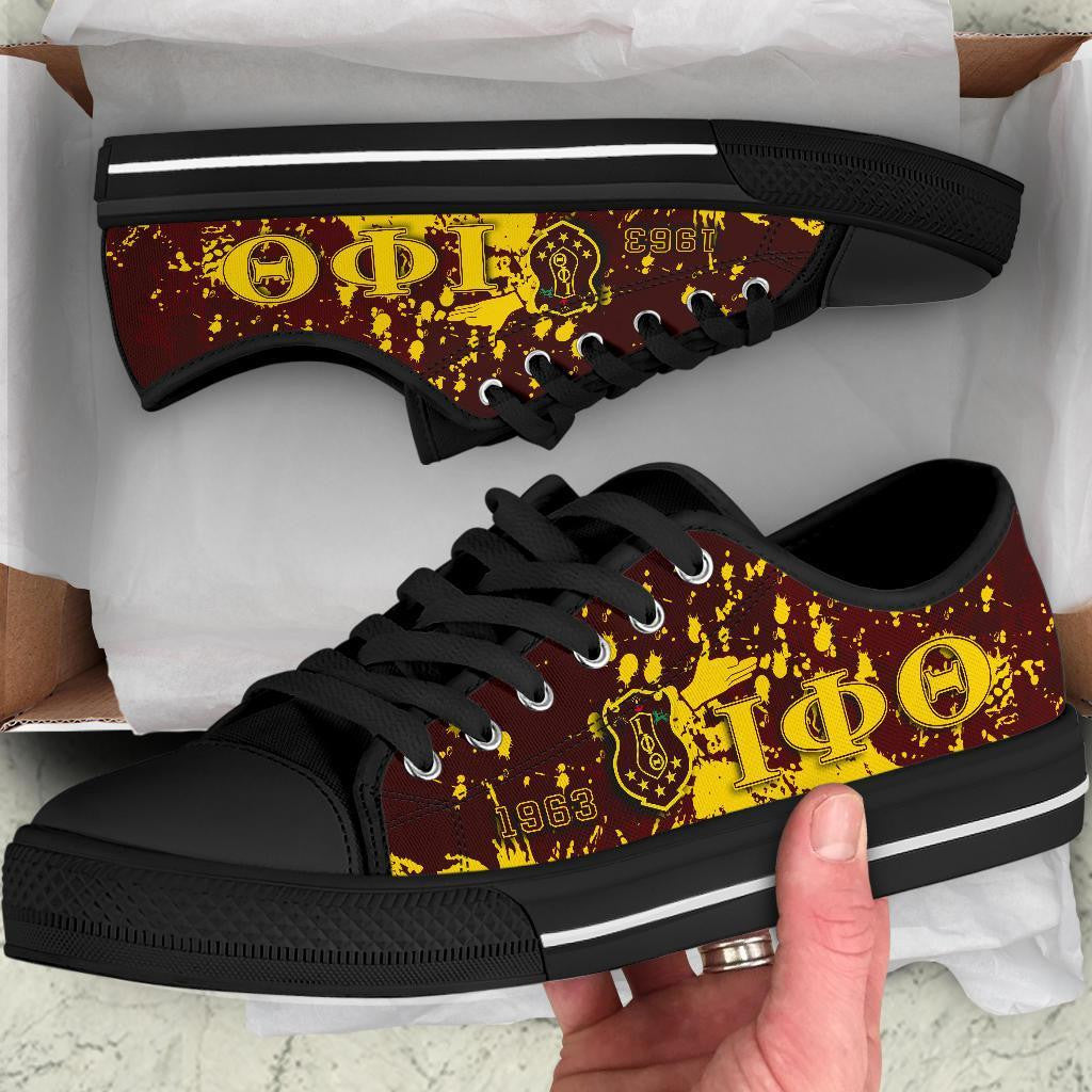 Fraternity Footwear - Iota Phi Theta Low Top Shoes - Spaint Style