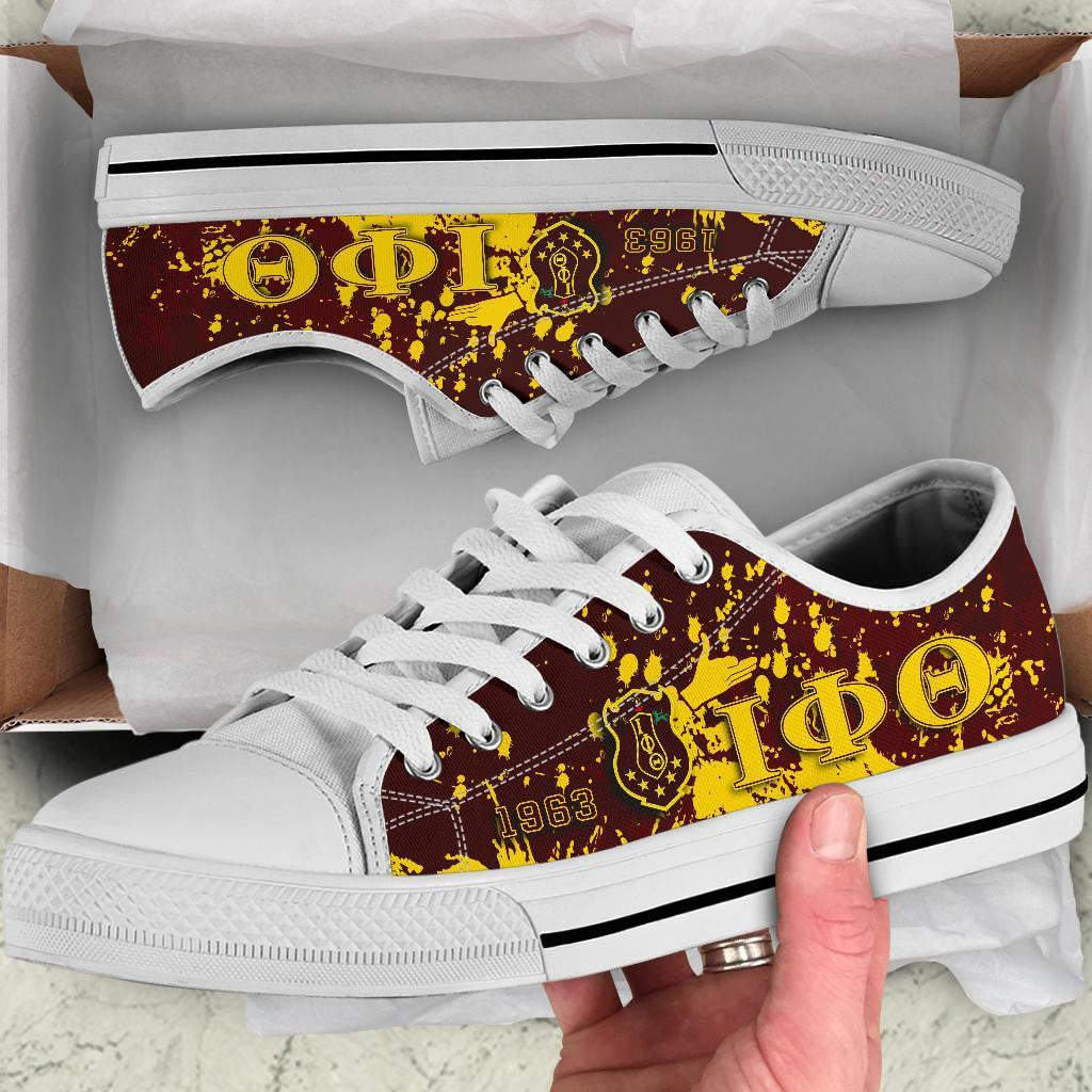 Fraternity Footwear - Iota Phi Theta Low Top Shoes - Spaint Style