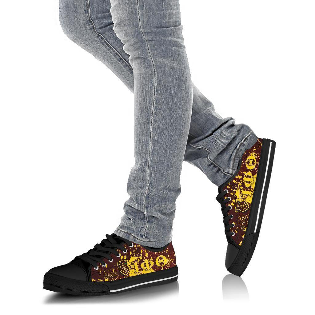 Fraternity Footwear - Iota Phi Theta Low Top Shoes - Spaint Style