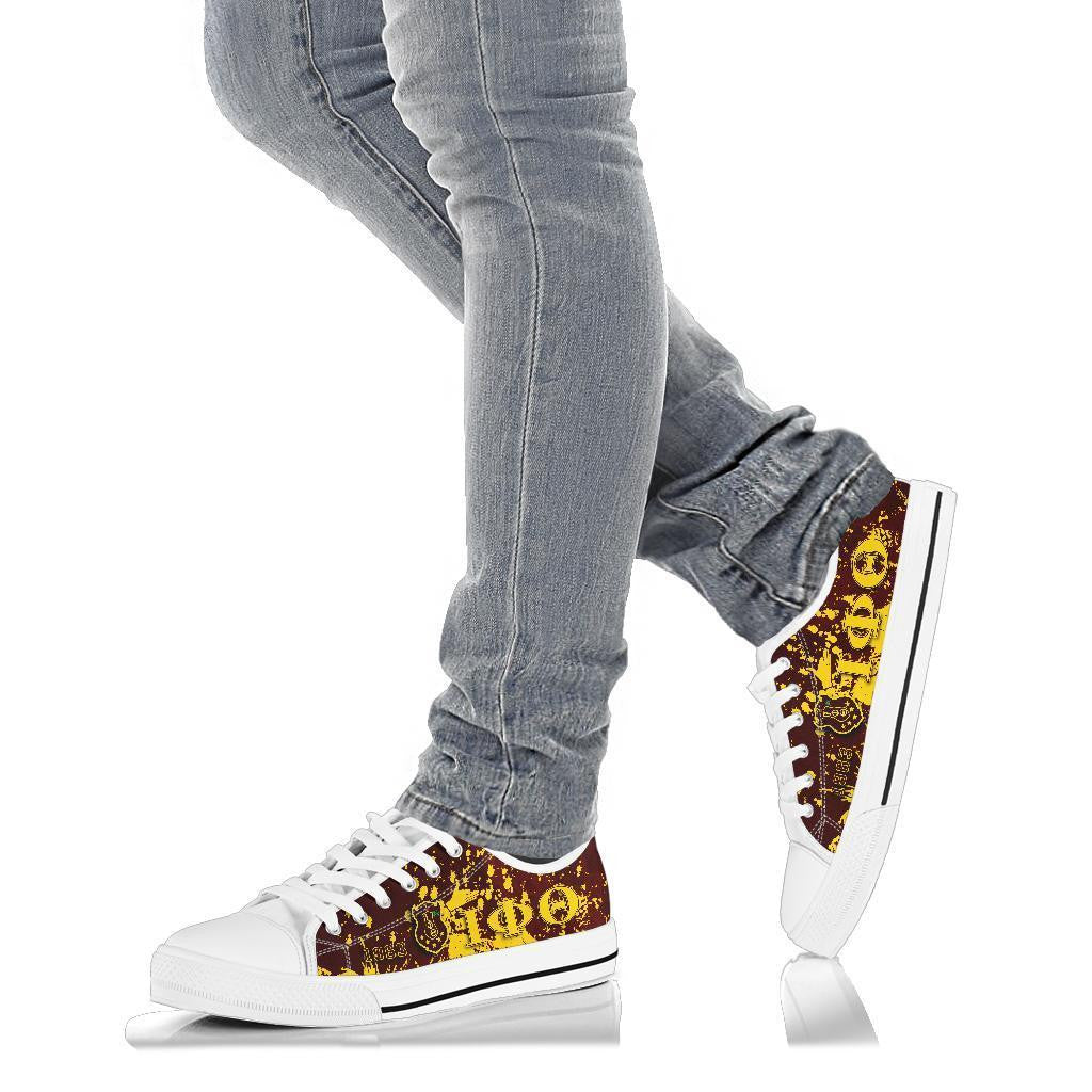 Fraternity Footwear - Iota Phi Theta Low Top Shoes - Spaint Style