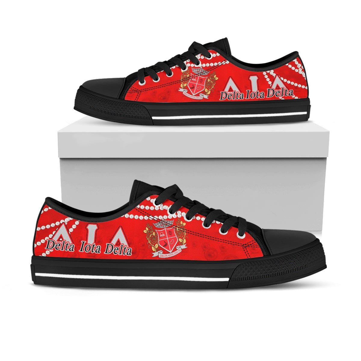 Sorority Footwear - Delta Iota Delta Pearl Low Top Shoes