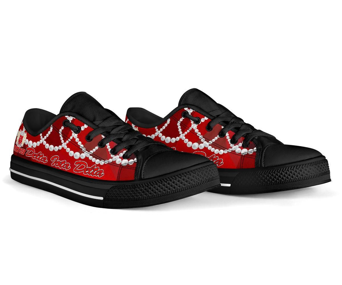 Sorority Footwear - Delta Iota Delta K.H Pearls Low Top Shoes
