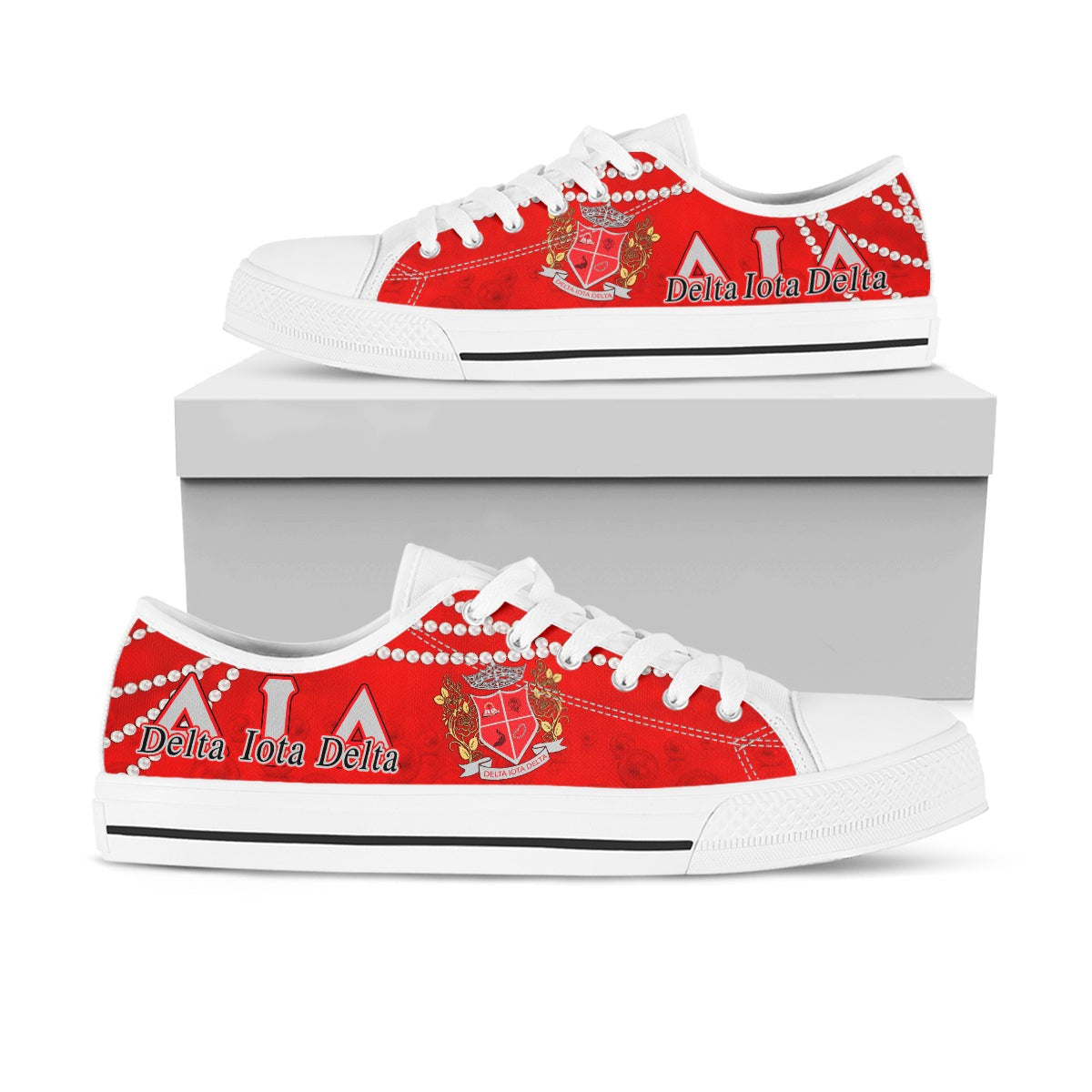 Sorority Footwear - Delta Iota Delta Pearl Low Top Shoes