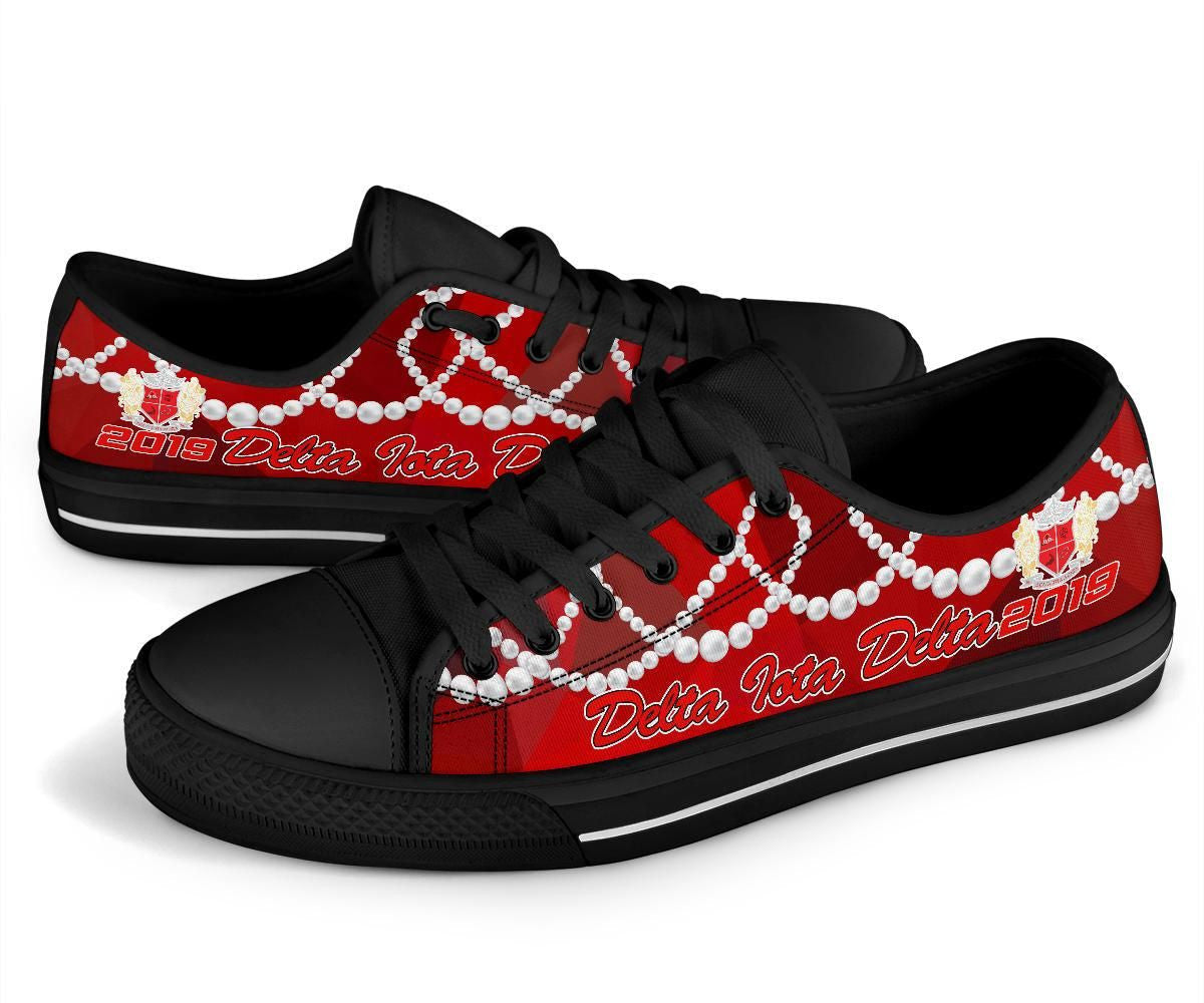 Sorority Footwear - Delta Iota Delta K.H Pearls Low Top Shoes