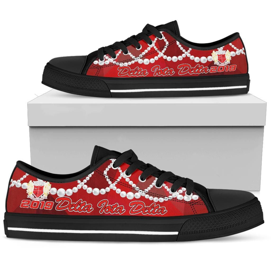 Sorority Footwear - Delta Iota Delta K.H Pearls Low Top Shoes