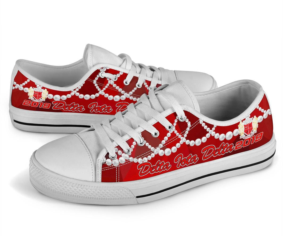Sorority Footwear - Delta Iota Delta K.H Pearls Low Top Shoes