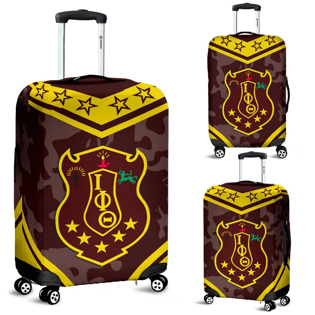 Fraternity Luggage Cover - Iota Phi Theta Camouflage Travel Suitcase