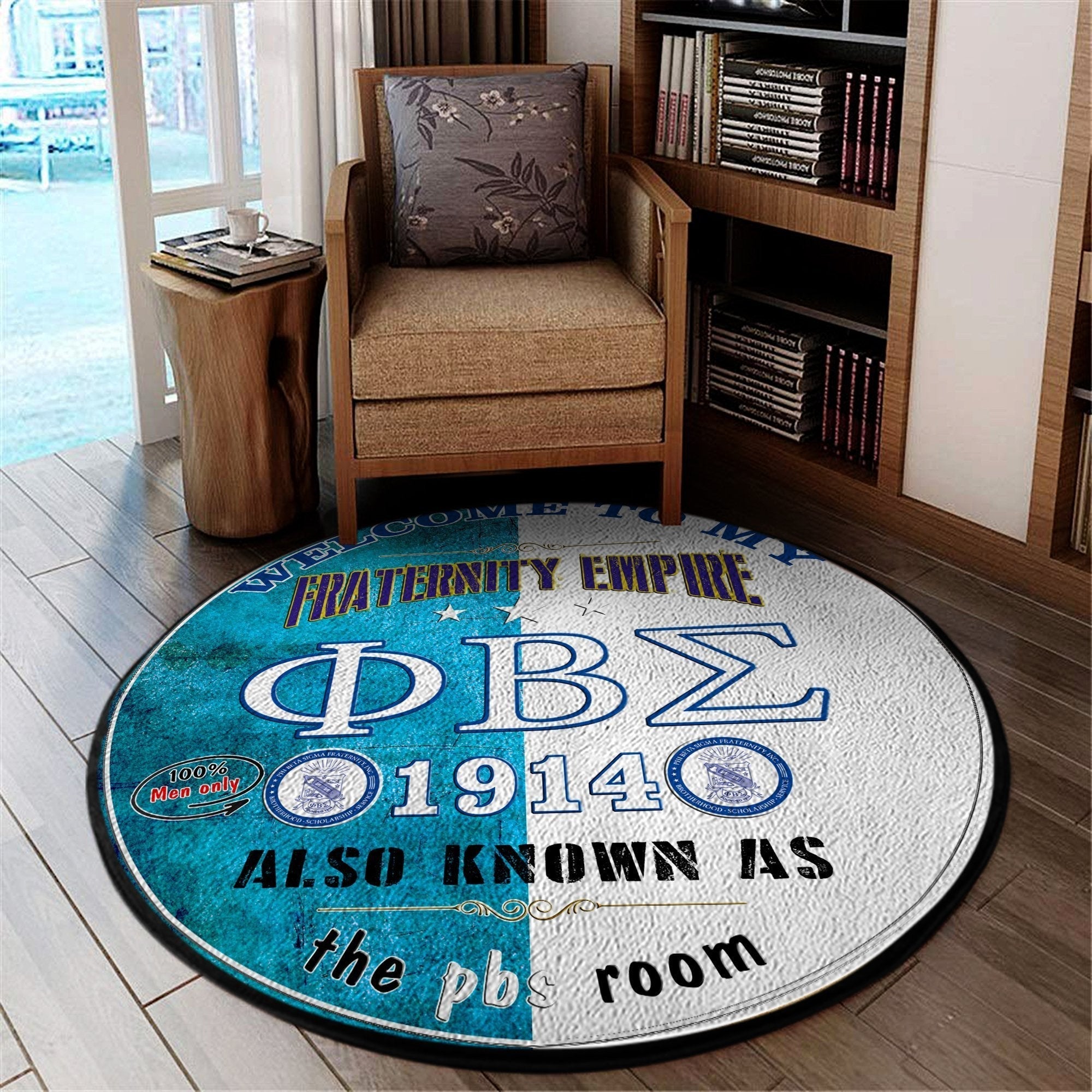 Fraternity Carpet - Phi Beta Sigma PBS Round Carpet