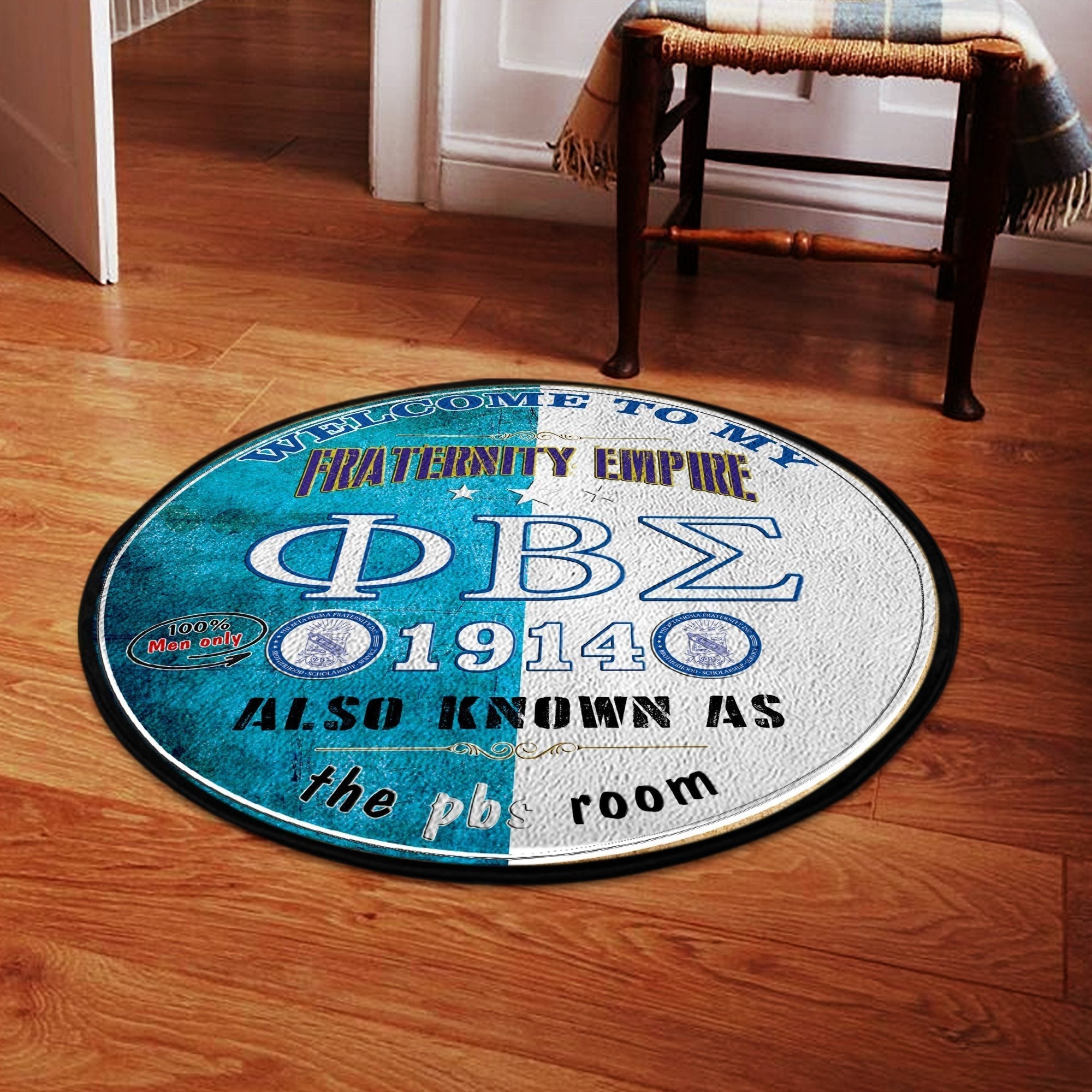 Fraternity Carpet - Phi Beta Sigma PBS Round Carpet