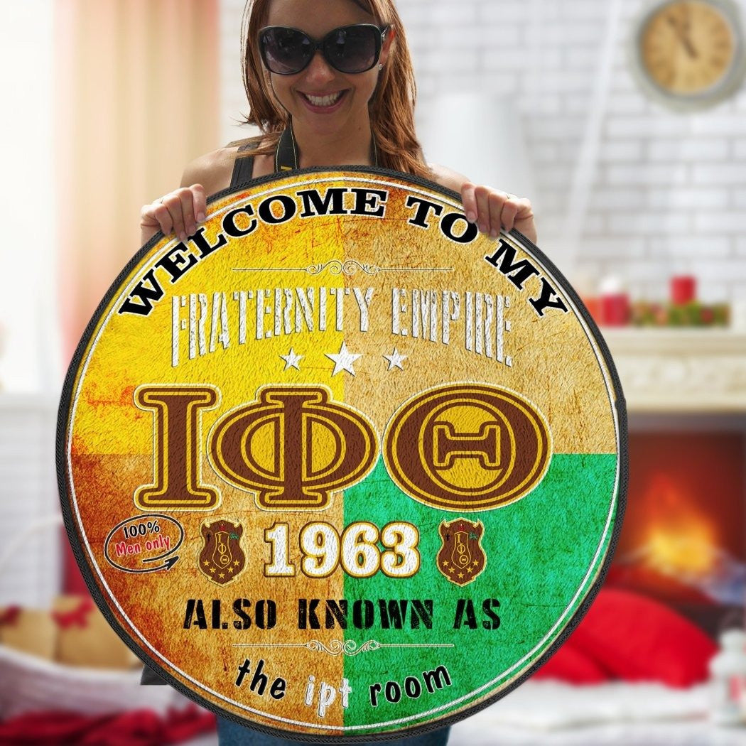 Fraternity Carpet - Welcome Iota Phi Theta Room Round Carpet