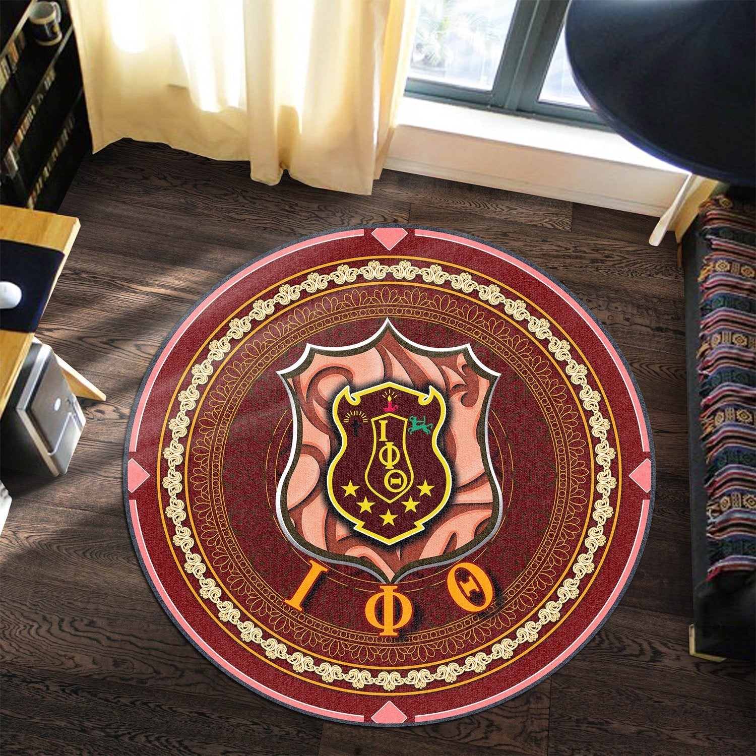 Fraternity Carpet - Iota Phi Theta Fraternity 1963 Round Carpet